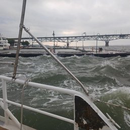 Water was choppy
