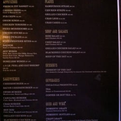The Dispensary - Menu items