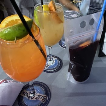 Bay Pointe Waterfront Restaurant - Cocktails including the "to go" sangria pouch! - American Near Me - Quincy, Massachusetts Bay Pointe Waterfront Restaurant - Cocktails including the "to go" sangria pouch! - American Near Me - Quincy, Massachusetts