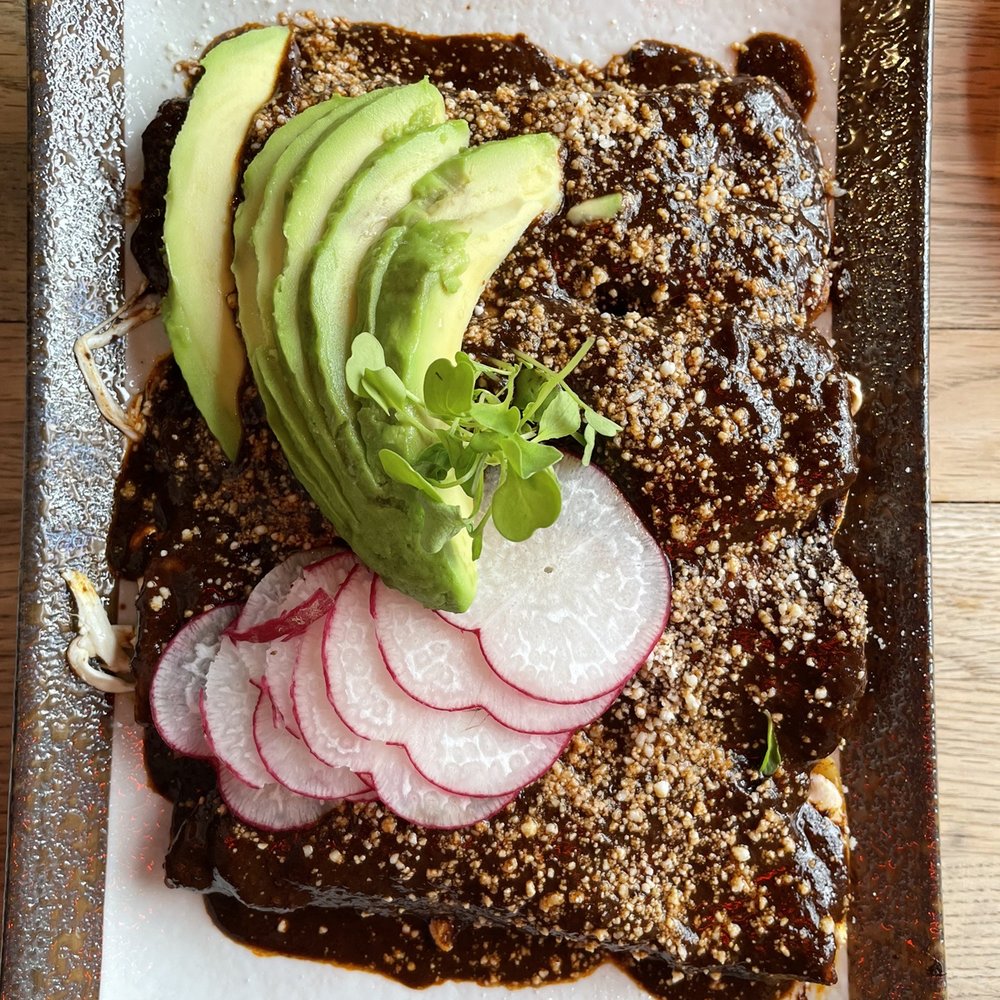 Elite Experience: Tiny's Cantina - Cheese enchiladas with mole sauce - Yelp Events Near Me - Brooklyn, New York Elite Experience: Tiny's Cantina - Cheese enchiladas with mole sauce - Yelp Events Near Me - Brooklyn, New York