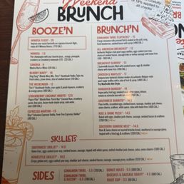 Brunch menu