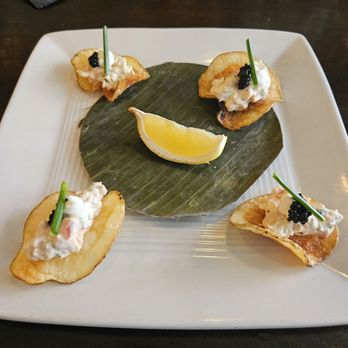Corridor 44 - Smoked Salmon Caviar Chips - Champagne Bars Near Me - Denver, Colorado