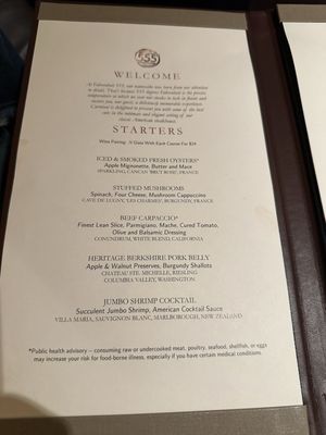 Menu photo 1 Fahrenheit 555 Steakhouse Miami, FL Menu photo 1 Fahrenheit 555 Steakhouse Miami, FL