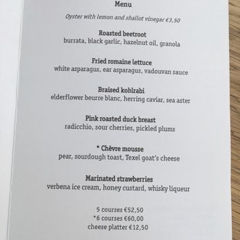 De Kas - Set menu May 2018 - Modern European Near Me - Amsterdam, New Hampshire De Kas - Set menu May 2018 - Modern European Near Me - Amsterdam, New Hampshire