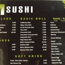 M Sushi - Menu 1