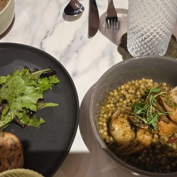 Lady Elaine - shrimp & couscous, mushroom melt + cauliflower bisque - Mediterranean Near Me - Honolulu, Hawaii Lady Elaine - shrimp & couscous, mushroom melt + cauliflower bisque - Mediterranean Near Me - Honolulu, Hawaii
