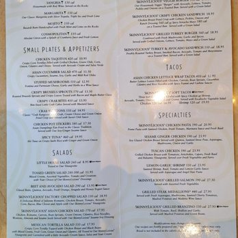 The Cheesecake Factory - SkinnyLicious menu items - American Near Me - Scottsdale, Arizona The Cheesecake Factory - SkinnyLicious menu items - American Near Me - Scottsdale, Arizona