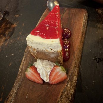 Angry Cactus - Prickly pear cheesecake - New American Near Me - San Angelo, Texas