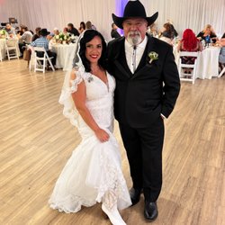 Santa Maria BBQ - Hernandez wedding Oct 10, 2026 my bride even went out and got her white boots just like Sissy from Urban Cowboy.