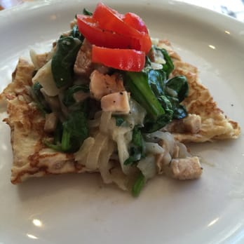 Cream Pot - Creamed spinach mushroom chicken crepe $13 - Breakfast & Brunch Near Me - Honolulu, Hawaii Cream Pot - Creamed spinach mushroom chicken crepe $13 - Breakfast & Brunch Near Me - Honolulu, Hawaii