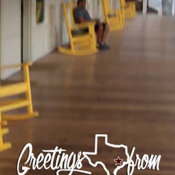 Cavalry Court, Valencia Hotel Collection - Porch view, hangout spots with a fireplace (2 of them ) bar with restaurant . Going to live music. - Hotels Near Me - College Station, Texas
