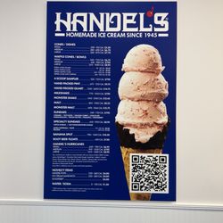 Handel's Homemade Ice Cream - Menu