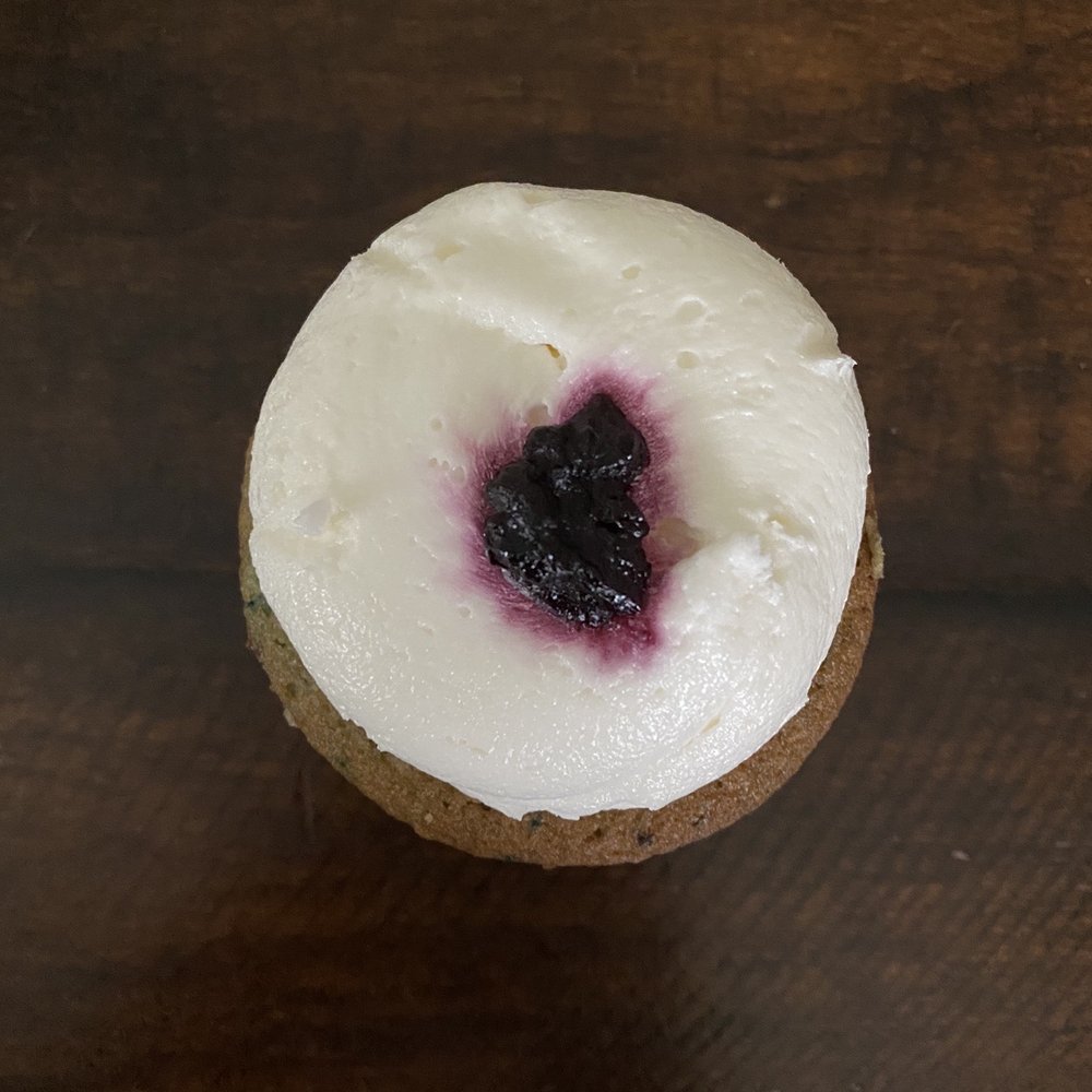Java & Friends - This was some sort of blueberry cupcake! Most if not all of their cupcakes have fillings! Their cupcakes never disappoint! - Coffee & Tea Near Me - East Greenville, Pennsylvania Java & Friends - This was some sort of blueberry cupcake! Most if not all of their cupcakes have fillings! Their cupcakes never disappoint! - Coffee & Tea Near Me - East Greenville, Pennsylvania
