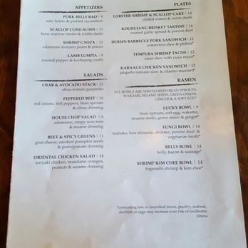 Lucky Belly - Lunch menu 8/25/16 - Bars Near Me - Honolulu, Hawaii Lucky Belly - Lunch menu 8/25/16 - Bars Near Me - Honolulu, Hawaii