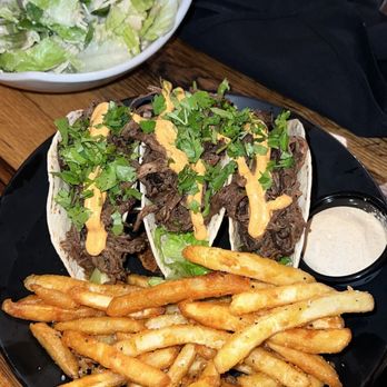 Charred Oak Grill - 3 Espresso Brisket Tacos - New American Near Me - Somerset, Kentucky
