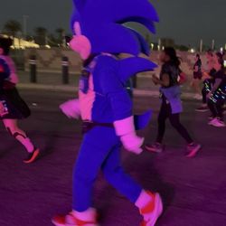 Rock 'n' Roll Las Vegas Marathon & Half Marathon - Felt accomplished running past sonic. I was running and he was walking.