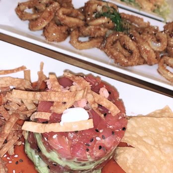 220 Merrill - Tuna Tartare, Shrimp and Calamari. - New American Near Me - Birmingham, Michigan 220 Merrill - Tuna Tartare, Shrimp and Calamari. - New American Near Me - Birmingham, Michigan