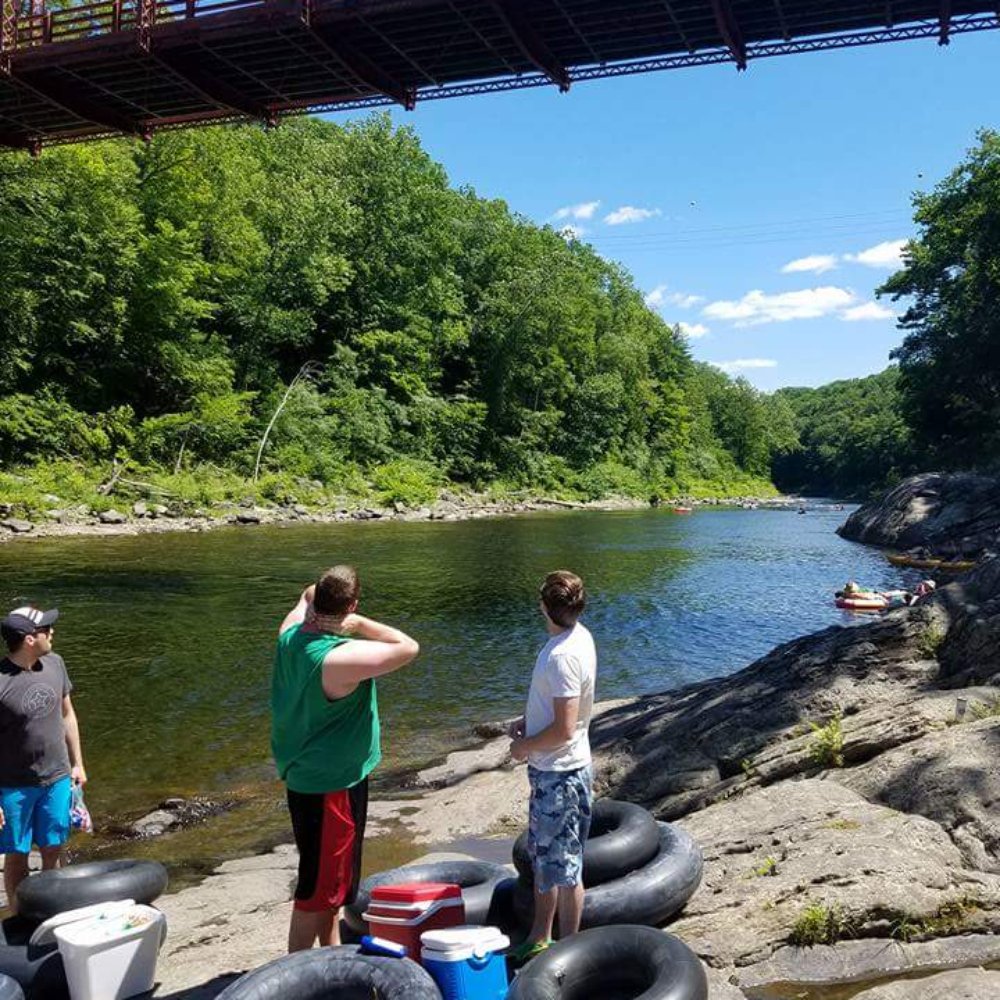 Deerfield River Portage - Drop off point - Tubing Near Me - Conway, Massachusetts