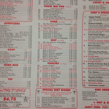 Jacky Chen - Bottom half of menu close up. 6/14 - Chinese Near Me - Portsmouth, Virginia Jacky Chen - Bottom half of menu close up. 6/14 - Chinese Near Me - Portsmouth, Virginia
