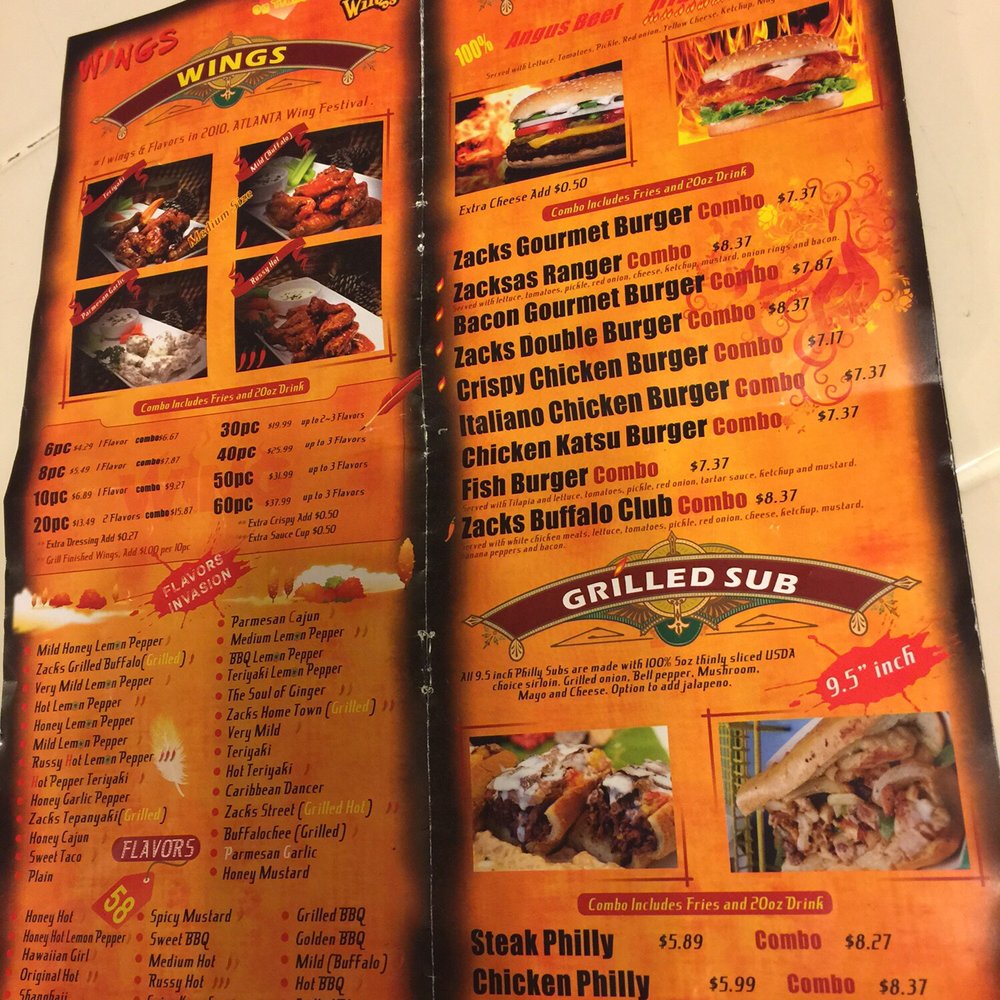 Zacks Wings & Seafood - Menu - Seafood Near Me - Hephzibah, Georgia Zacks Wings & Seafood - Menu - Seafood Near Me - Hephzibah, Georgia