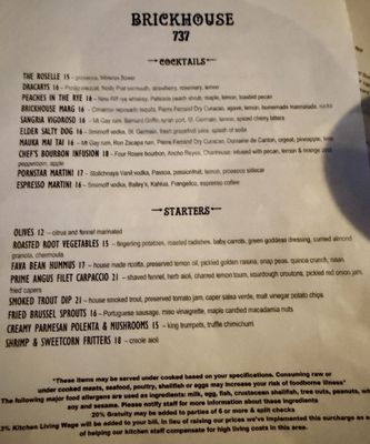 Menu photo 1 BrickHouse 737 Ouray, CO Menu photo 1 BrickHouse 737 Ouray, CO