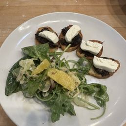 Crostini and Salad Crostini and Salad