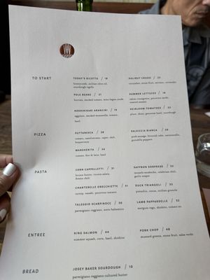 Menu photo 4 Flour + Water San Francisco, CA