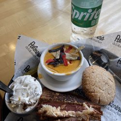Palmers Deli and Market - Ingersoll - Reuben, 4. Reuben Specialty Sandwich, Chicken Enchiladas Soup, Waldorf, Peanut Butter Cookie and a Sprite!