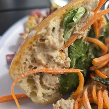 France 44 - Carrot bánh mì on baguette with a smear of tuna. $16 - Cheese Shops Near Me - Minneapolis, Minnesota