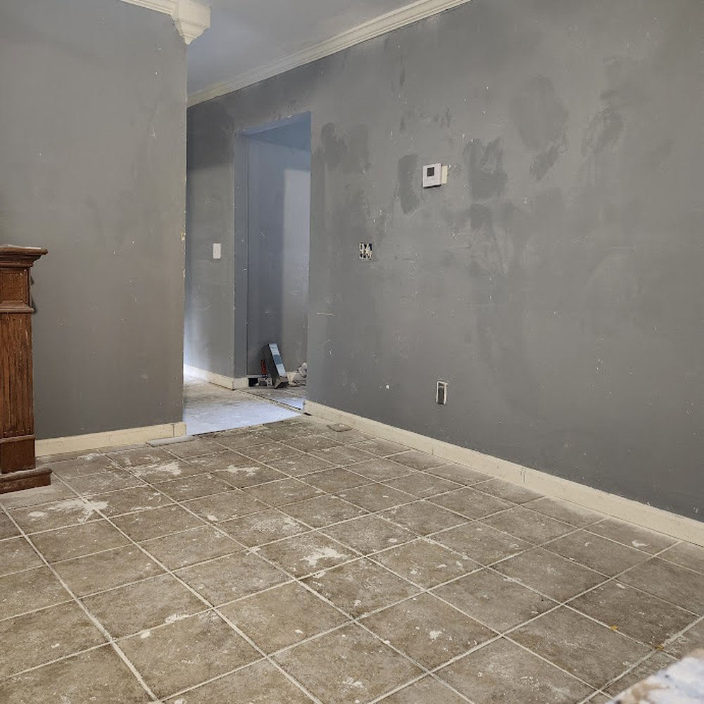 Crafty Designs - Did not clean up after the project. Walls were covered in dust and sheet rock mud was left on the floor. - Painters Near Me - Duncanville, Alabama