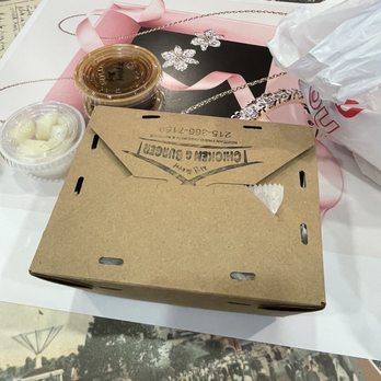 Chicken And Burger - a box of food on a table - Burgers Near Me - Willow Grove, Pennsylvania Chicken And Burger - a box of food on a table - Burgers Near Me - Willow Grove, Pennsylvania