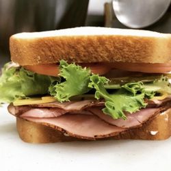 Searle's Gas Grub & Goodies - Turkey sandwich special on white bread.