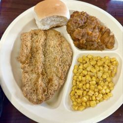 Ruby’s Cafe - Country Fried Steak, Corn, Candied Yams