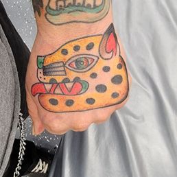 Sick Jaguar Aztec Traditional tattoo done by Raff!! Sick Jaguar Aztec Traditional tattoo done by Raff!!