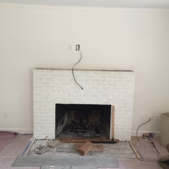 Pfleger Masonry - We removed this ordinary brick facing from this fireplace - Masonry/Concrete Near Me - Arlington, Texas Pfleger Masonry - We removed this ordinary brick facing from this fireplace - Masonry/Concrete Near Me - Arlington, Texas
