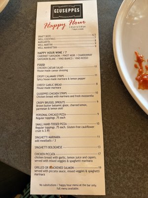 Menu photo 1 Guiseppes Palm Desert, CA