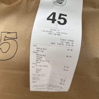 Calibur - Burgers Near Me - San Francisco, California