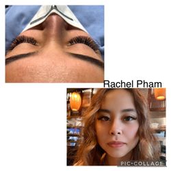 Contour Lashes and Brows - Full set medium volume cat eyes done by Rachel Pham