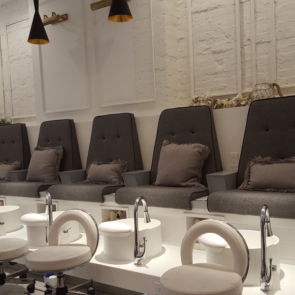 Element Beauty Lounge - Pedicure area - comfy and immaculately clean. - Nail Salons Near Me - Brooklyn, New York Element Beauty Lounge - Pedicure area - comfy and immaculately clean. - Nail Salons Near Me - Brooklyn, New York