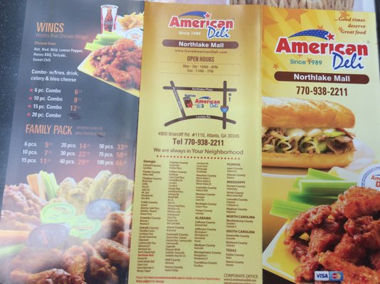 Menu photo 2 American Deli Atlanta, GA Menu photo 2 American Deli Atlanta, GA