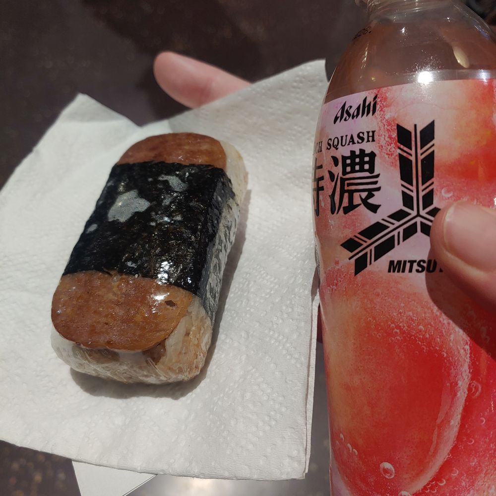 Aloha Plates - Spam musubi And peach soda - Hawaiian Near Me - Seattle, Washington Aloha Plates - Spam musubi And peach soda - Hawaiian Near Me - Seattle, Washington