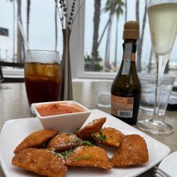 M Restaurant - Fried ravioli with a view.