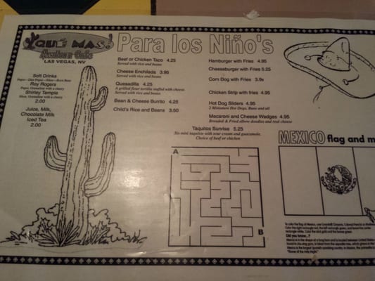 Menu photo 8 Que Mas Mexican Cafe North Las Vegas, NV Menu photo 8 Que Mas Mexican Cafe North Las Vegas, NV