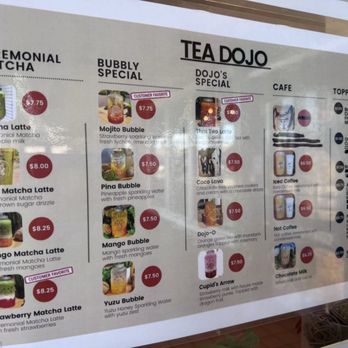 Tea Dojo - Menu 9/2026 - Bubble Tea Near Me - Vacaville, California Tea Dojo - Menu 9/2026 - Bubble Tea Near Me - Vacaville, California