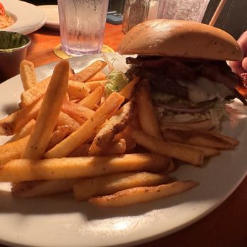 Elliott Bay Brewing - West Seattle - The Shroomer Burger with Bacon - American Near Me - Seattle, Washington