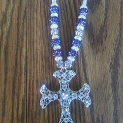 JewelrybyRebecca Displayed At "Downtown Gift Shops" - This is a custom ordered Car Jewelry to put over your rearview mirror. Some bling for your car!