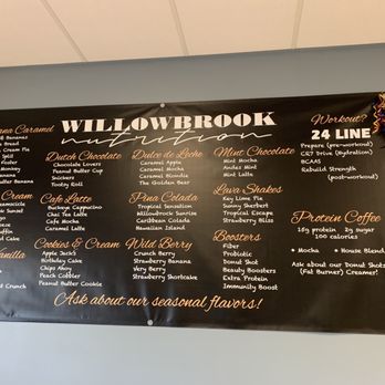 Willowbrook Nutrition - Shake Menu - Coffee & Tea Near Me - Huntsville, Alabama Willowbrook Nutrition - Shake Menu - Coffee & Tea Near Me - Huntsville, Alabama