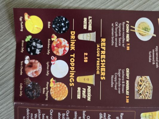 Menu photo 7 Crepeing Ramen Palm Desert, CA