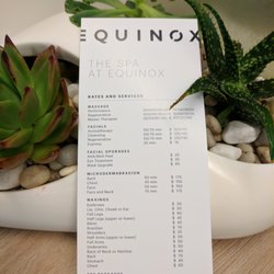 The SPA at Equinox - Spa Menu