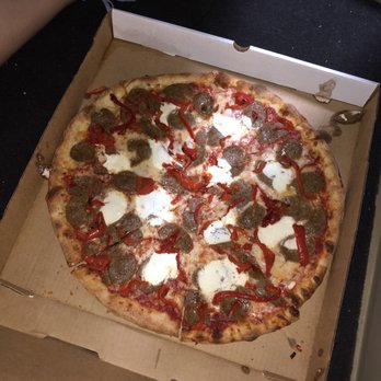 Home Slice Pizza - Sausage red pepper pizza yummmm - Pizza Near Me - Austin, Texas